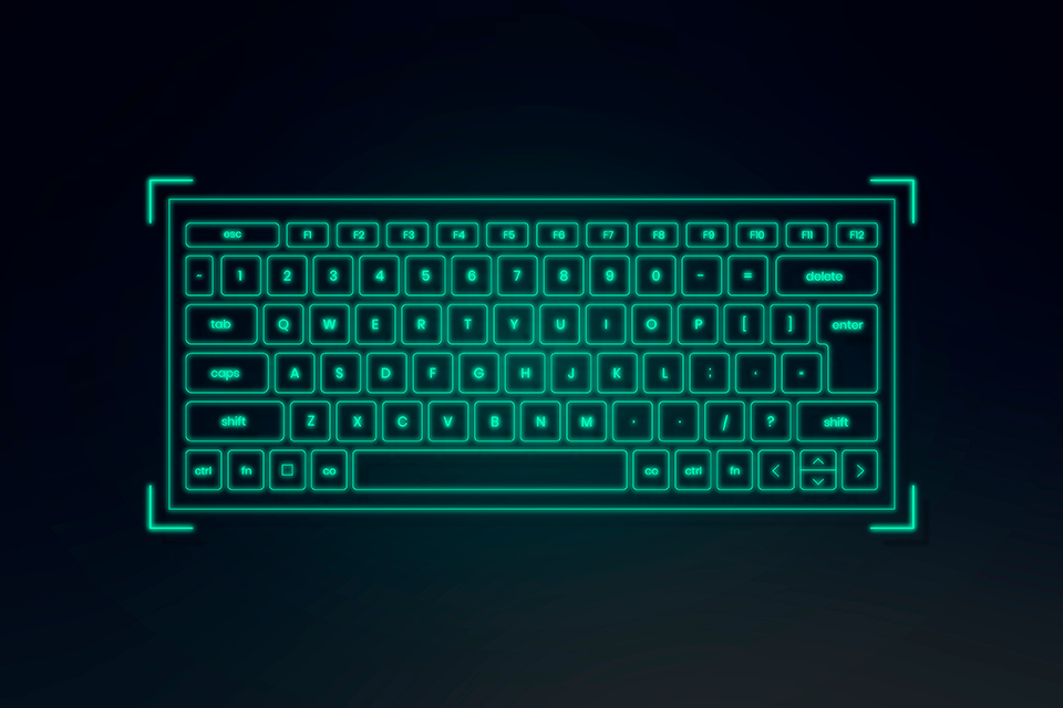 Un teclado invisible