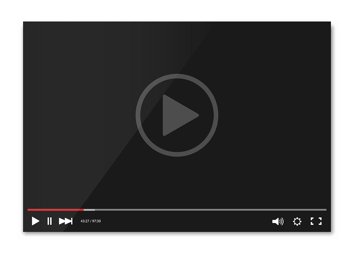 Pantalla de youtube en color negro, reproduciendo contenido representando los mejores 5 canales de youtube para estar al día en tecnología