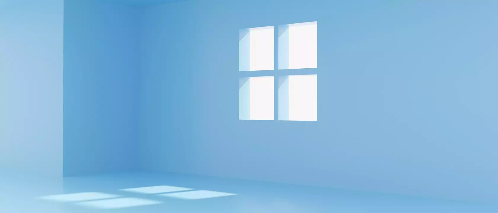 Imagen de ventanas simulando logo de Windows 11
