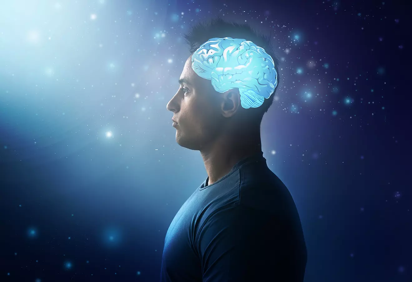Hombre con cerebro digital BrainGate2 el implante cerebral que permitirá convertir pensamientos en textos