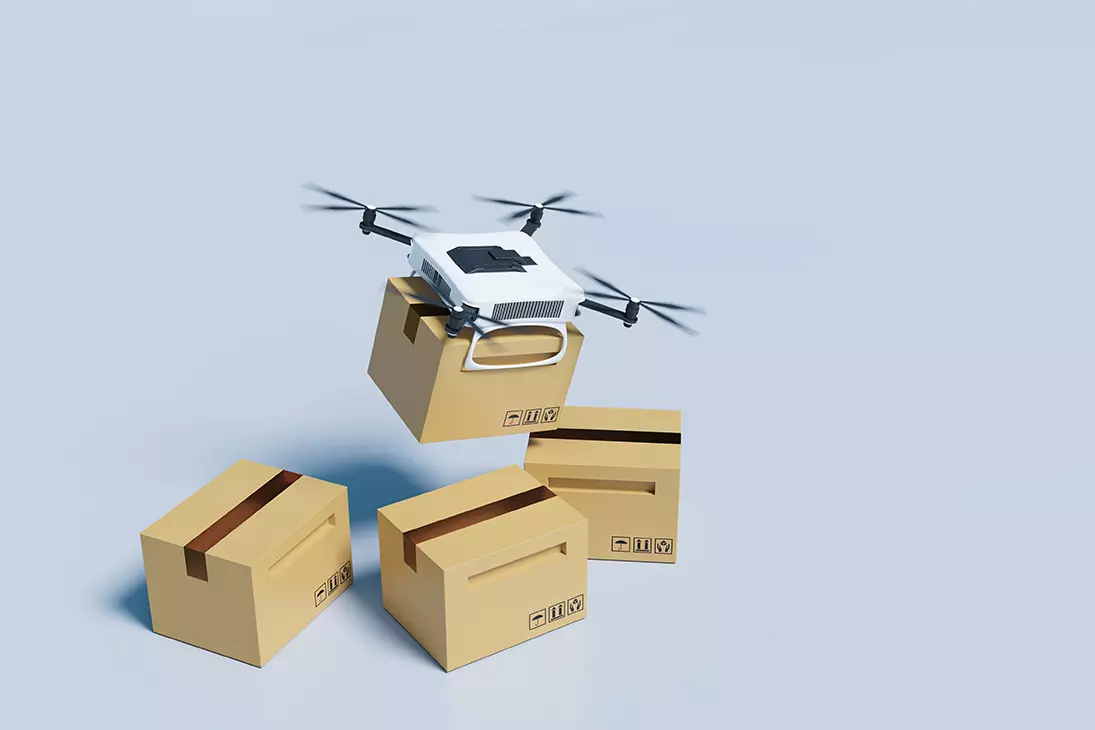 Drones con paquetes