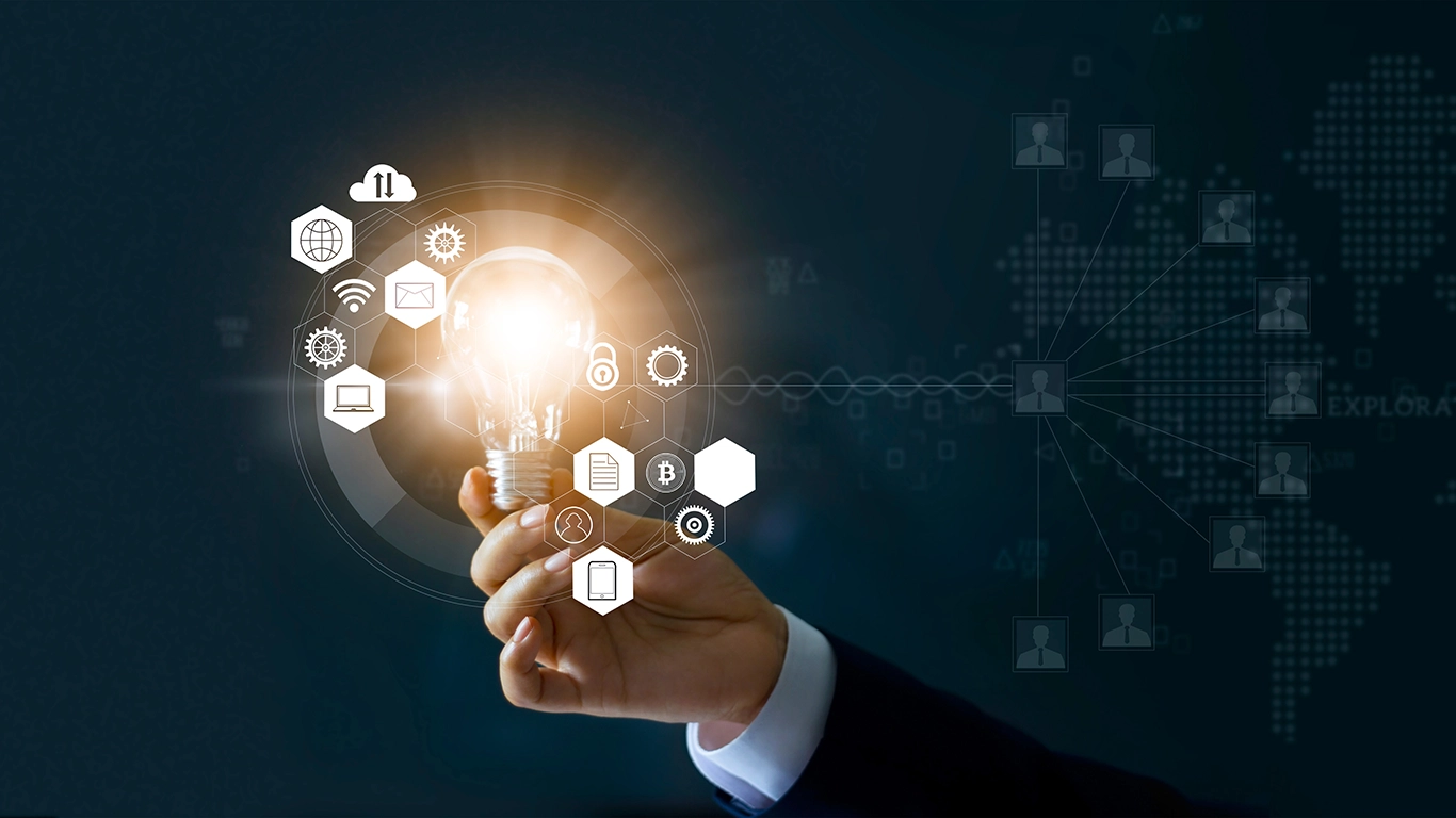 Gráficos de tecnología e iniciativas digitales